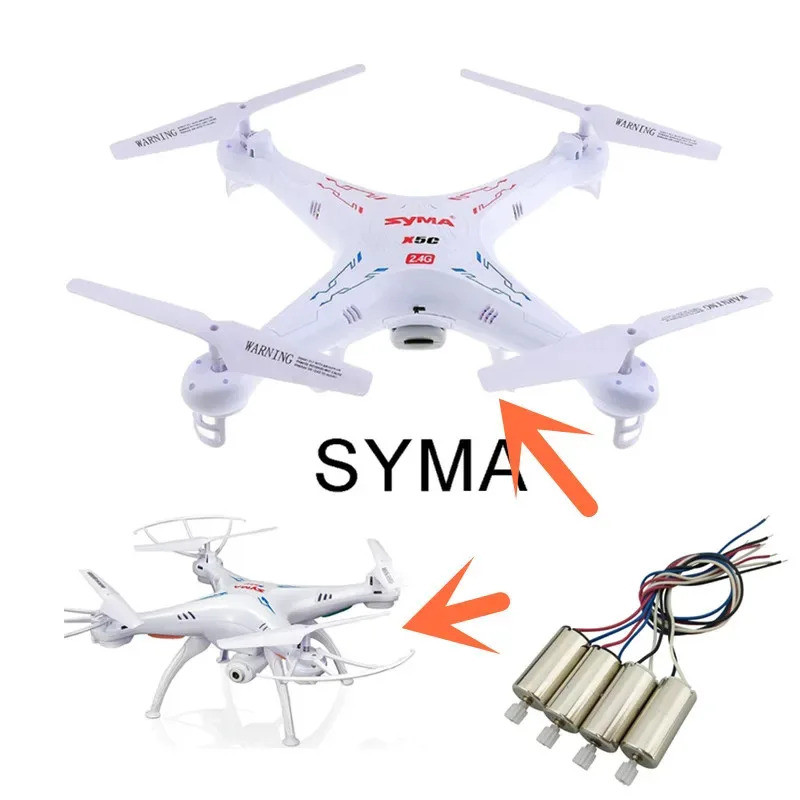 Syma X5S 4PCS มอเตอร์เครื่องยนต์เกียร์ CW CCW สําหรับ SYMA X5C X5SC X5SW X5HC X5HW X5UC X5UW RC Quad