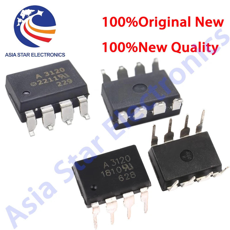 5pcs A3120 A3140 A3150 A3180 HCPL-3140 HCPL-3150 HCPL-3180/3120/3120 A3120V SOP-8 DIP-8 Photoelectri