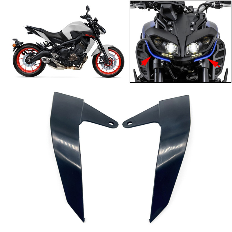 MT สำหรับ Yamaha MT09 MT-09 FZ-09 FZ09 2017 2018 2019 2020 Unpainted รถจักรยานยนต์ด้านหน้า Winglet ไ