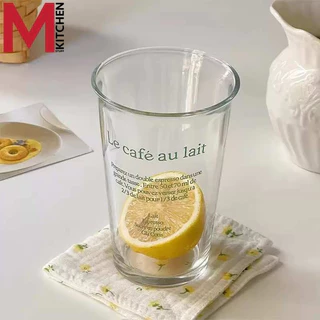 M KITCHEN แก้ว แก้วกาแฟ แก้วน้ำ ใช้ในคาเฟ่ ขนาด 400ml แก้วน่ารัก แก้วใส่มัทฉะ(A0)
