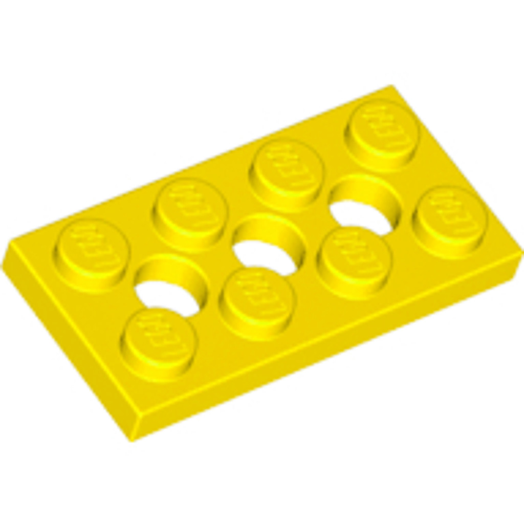 Brick2cube Part - Technic, Plate 2 x 4 with 3 Holes - 3709