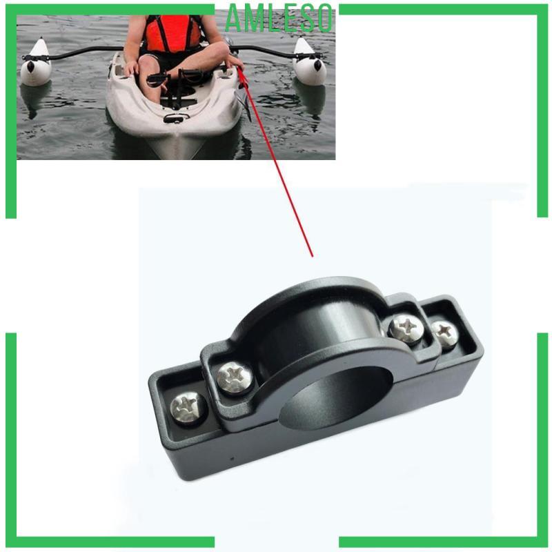 [Amleso] Nylon Kayak Stabilizer Stand Clip Fishing Buoyant Mount Clamp Accessories Black06