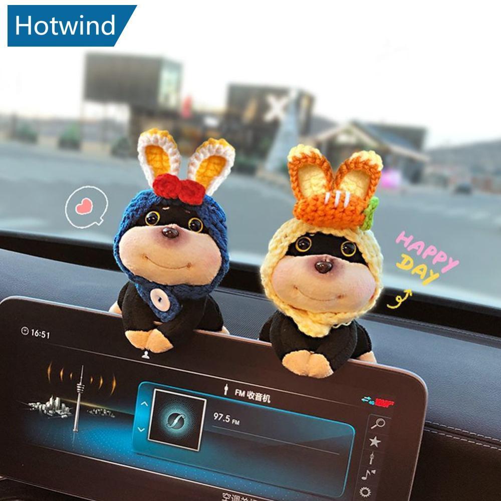 HW รถคอนโซลกลางแดชบอร์ด Navigator หน้าจอตกแต่งน่ารักเครื่องประดับสุนัข Auto อุปกรณ์ตกแต่งภายในสําหรั
