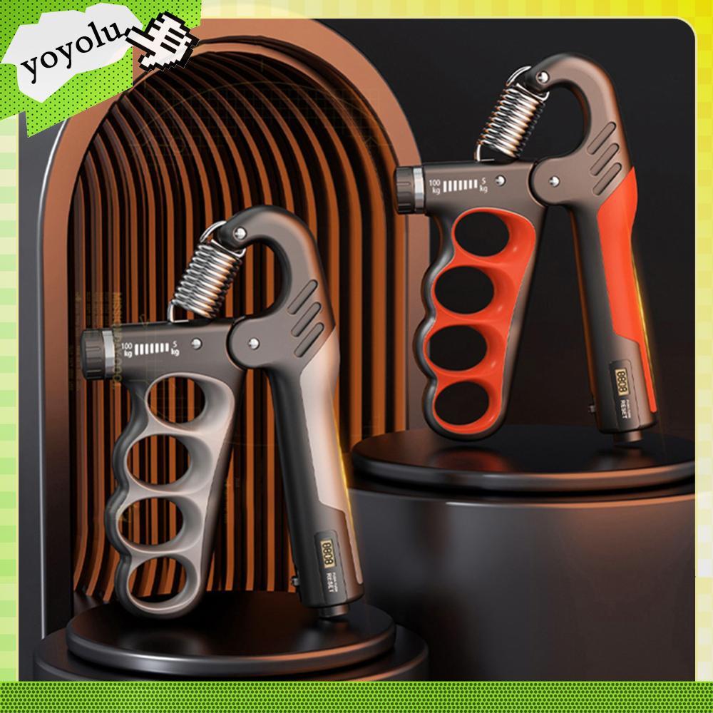 5-100 KG Grip Strength Trainer ฟิตเนส Gym การฝึกอบรม Hand Gripper ความเครียดบรรเทา Hand Gripper ปรับ