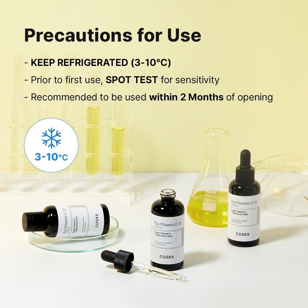 [COSRX] วิตามินซีบริสุทธิ์ 13%, Daily Mild Brightening Serum 20ml, น้ําหนักเบา, ซึมซาบเร็ว, ให้ความชุ่มชื้น, สารต้านอนุมูลอิสระอันทรงพลัง ราคา ถูกที่สุด ดีลบีเคเค แกลเลอรีภาพที่ 8