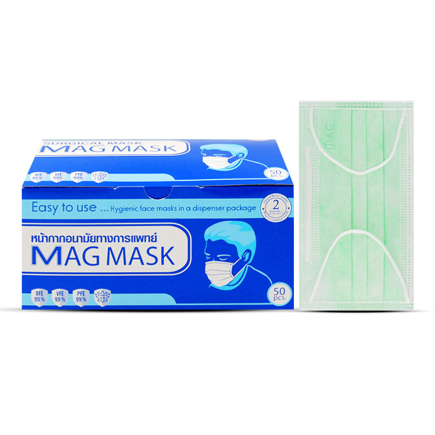 Mag Mask หน้ากากอนามัย 3 ชั้น กล่อง 50 ชิ้น