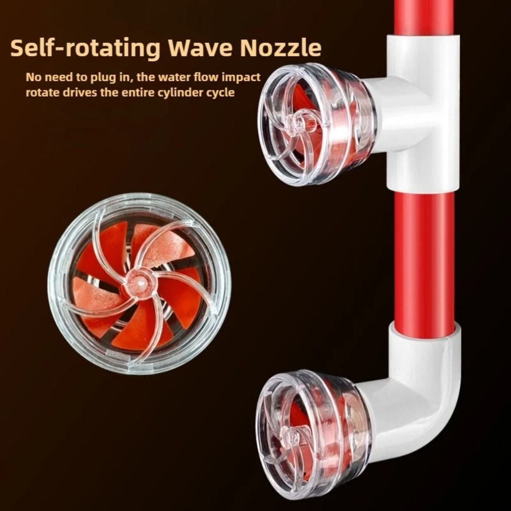 WWIWKK Aquarium Wave Maker หัวฉีด,โปร่งใสหมุน Wave Outlet, Wave-Making ด้านข้างกรองใช้งานร่วมกับพัดลมรูปถังปลาท่อน้ําเชื่อมต่อน้ําเค็ม Aquarium ราคา ถูกที่สุด ดีลบีเคเค แกลเลอรีภาพที่ 7