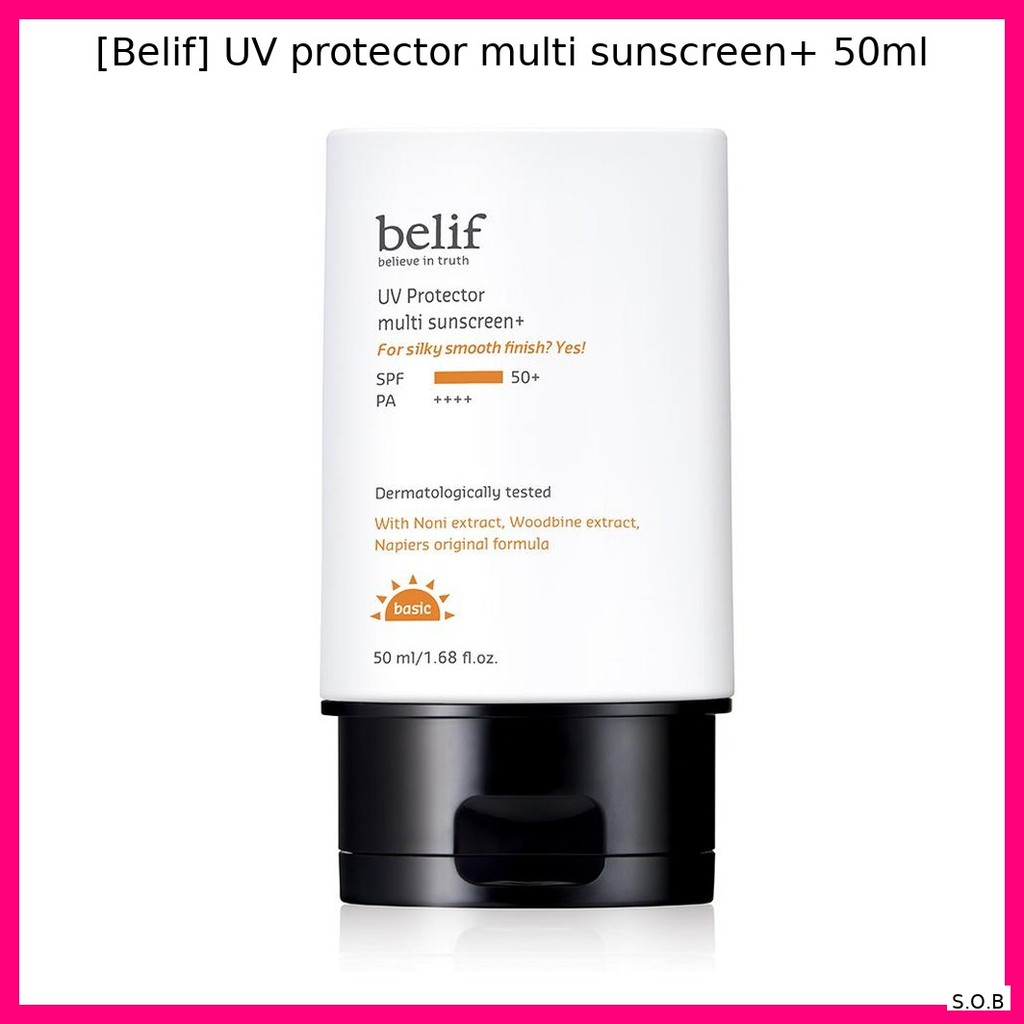 [Belif] UV protector multi sunscreen+ 50ml / น้ําหนักเบา Hydrati by SOB
