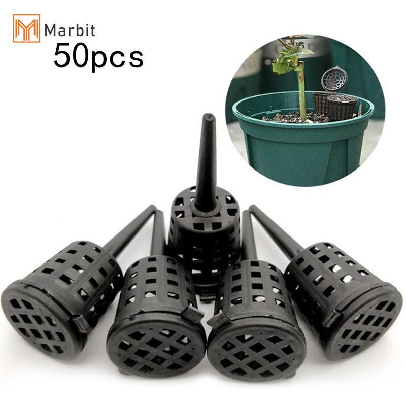 Marbit 50 ชิ้น/แพ็คพืชปุ๋ยตะกร้าสําหรับกระถางดอกไม้ Osmocote บอนไซกล้วยไม้