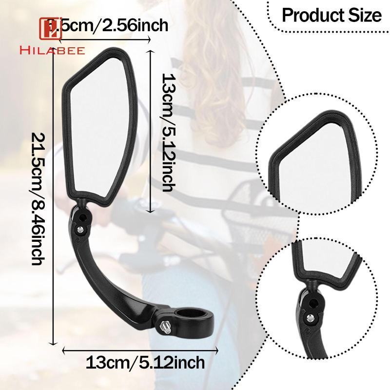 กระจกมองหลังจักรยานสากลหมุนได้ สำหรับมือจับ ใช้งานบนทางภูเขาและเส้นทางออฟโรด - รูปที่ 4