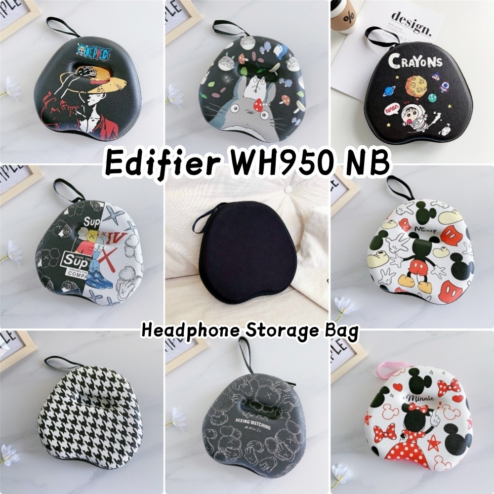 imamuraFor Edifier WH950 NB เคสหูฟังคู่รูปแบบน่ารักชุดหูฟังแผ่นรองหูฟังกระเป๋าเก็บปลอกกล่อง
