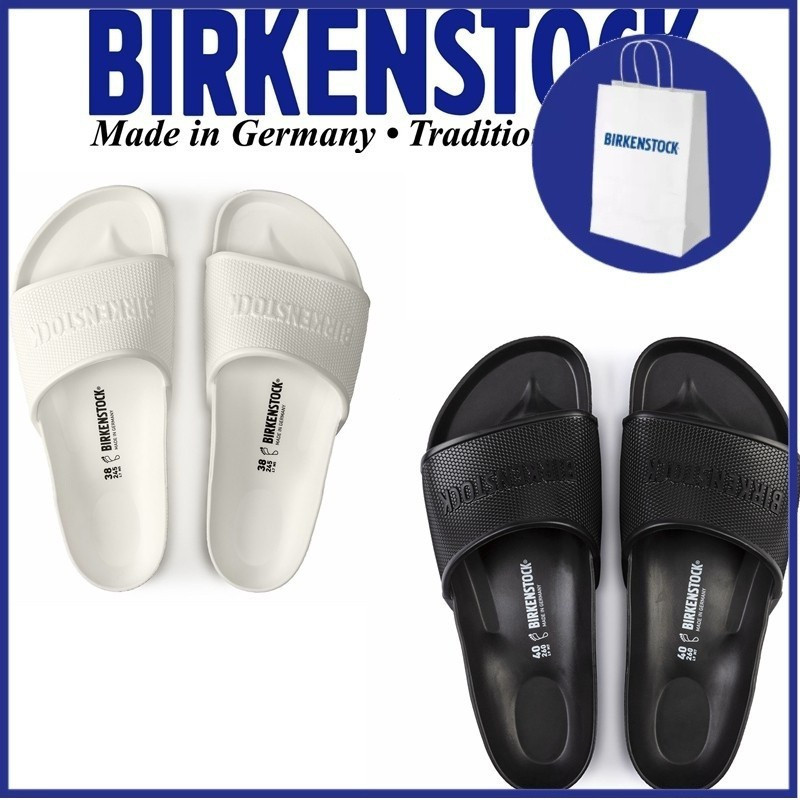 ใหม่!!! Birken Barbados รองเท้าแตะ EVA สีดํา/ขาว สําหรับผู้ชายและผู้หญิง Unisex J03E CO4H