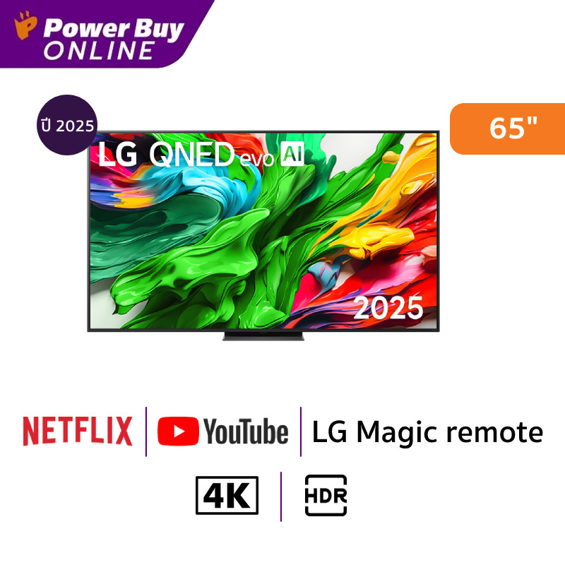 LG ทีวี QNED86 evo AI สมาร์ททีวี 65 นิ้ว 4K MiniLED รุ่น 65QNED86ASA.ATM ปี 2025