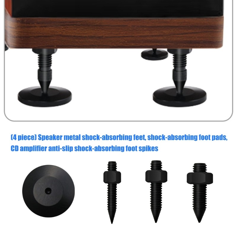 COO 4 ชิ้น Strength Vibration Isolator Spikes Feet Pad สําหรับอุปกรณ์ลําโพง