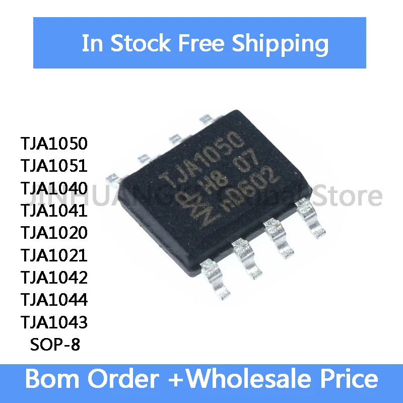 5pcs TJA1050 TJA1051 TJA1040 TJA1041 TJA1020 TJA1021 TJA1042 TJA1044 TJA1043 SOP-8 ในสต็อกขายส่ง