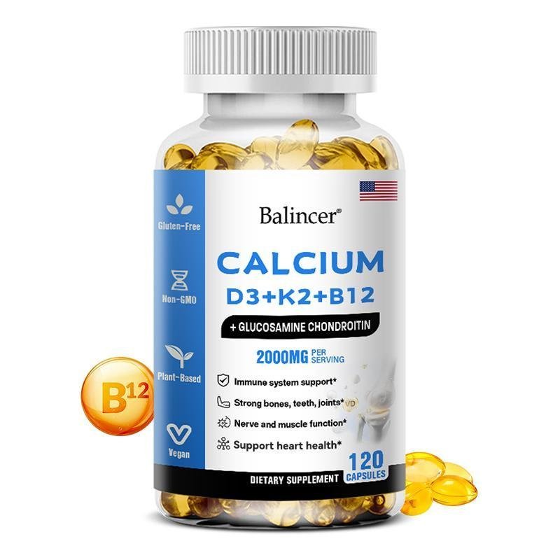 Balincer Calcium D3+K2+B12+Glucosaminine Chondroitin 120 แคปซูล