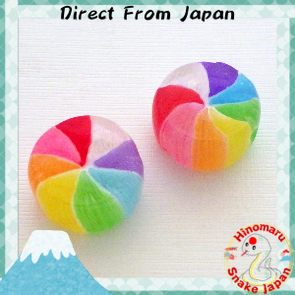 ≪Direct From Japan≫ ลูกอมกังหันสีรุ้ง รสสตรอว์เบอร์รี่ ห่อแยกชิ้น 50 ชิ้น [Kinsen]