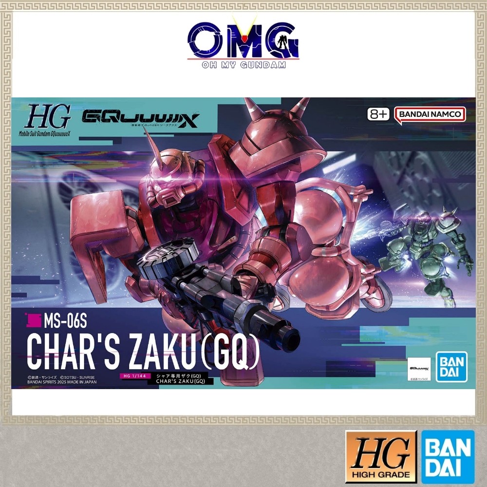 Bandai HG 1/144 Chars Zaku 69190 Gundam Mobile Suit GQuuux Char OMG Zaku Chars Zaku Gunpla Plamo