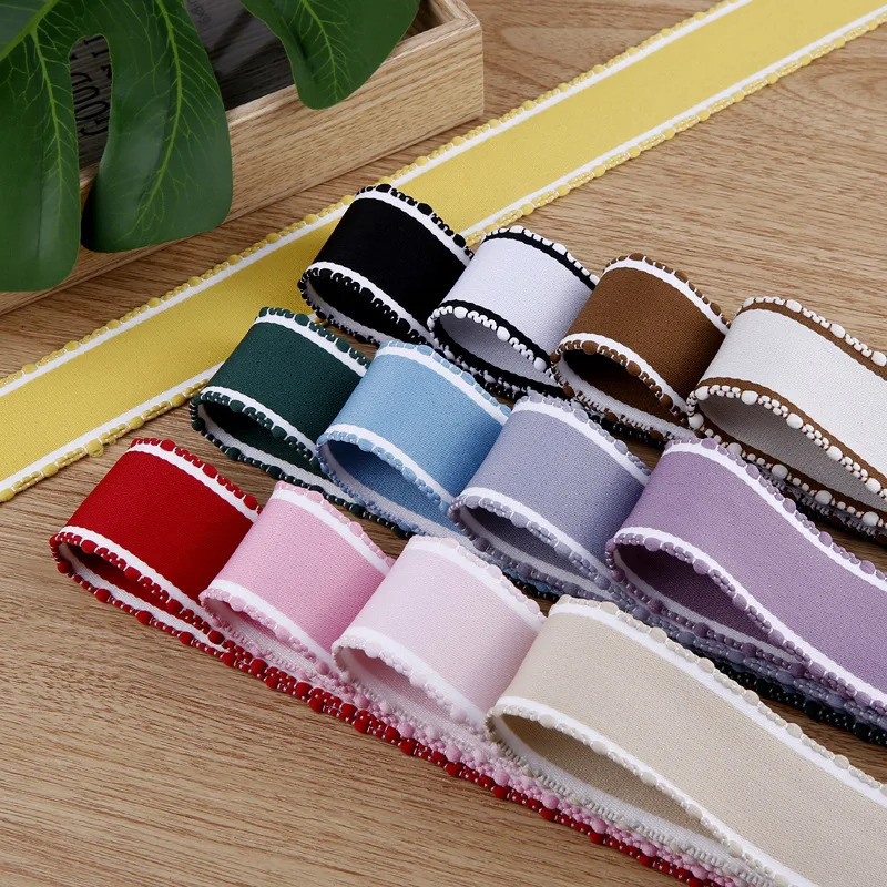 9-10 Yards 25MM 38mm Jump Dot/Stripe/Polyester Ribbon 0318R12 Bowknots Kids Hair Accessories Materia