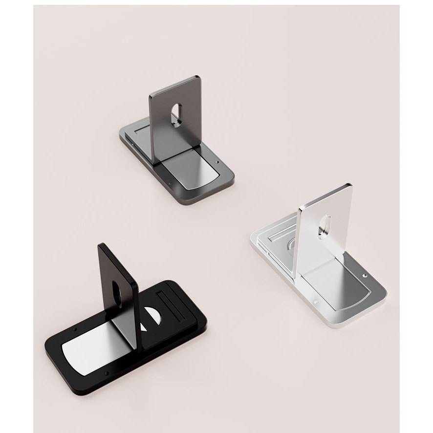 YoCiao ที่กันประตูแม่เหล็กแบบบางพิเศษ · ติดตั้งไม่ต้องเจาะ · ติดพื้น/ติดผนัง | ยึดแน่น เหมาะกับประตูกระจก/กรอบแคบ - รูปที่ 5