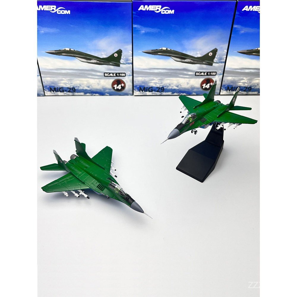 AMER 1/100 North Korea Air Force MIG-29A MIG 29 Points Military Combat Aircraft สําเร็จรูปชุดตกแต่ง