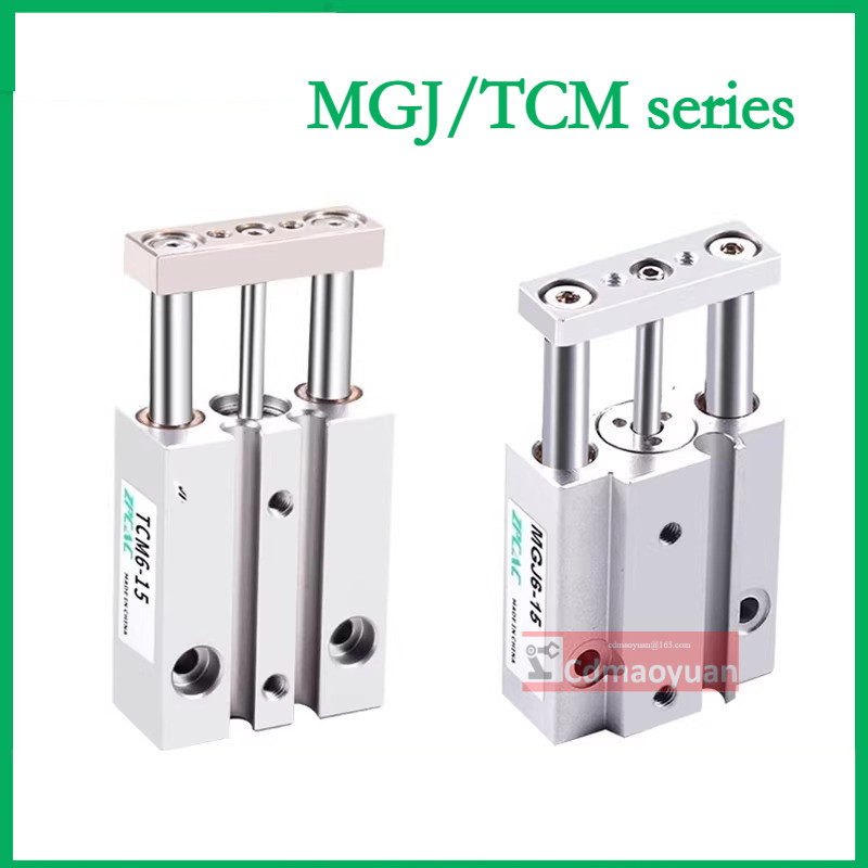 สามก้านจิ๋ว MGJ6-5-10-15-20 MGJ10-5-10-15-20 กระบอกสามแกน TCM6-5-10-15-20-S TCM10-5-10-15-20-S