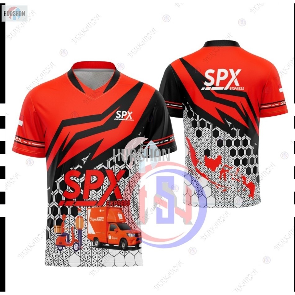 SHOPEE Courier JERSEY SPX EXPRESS All in Print Premium Package