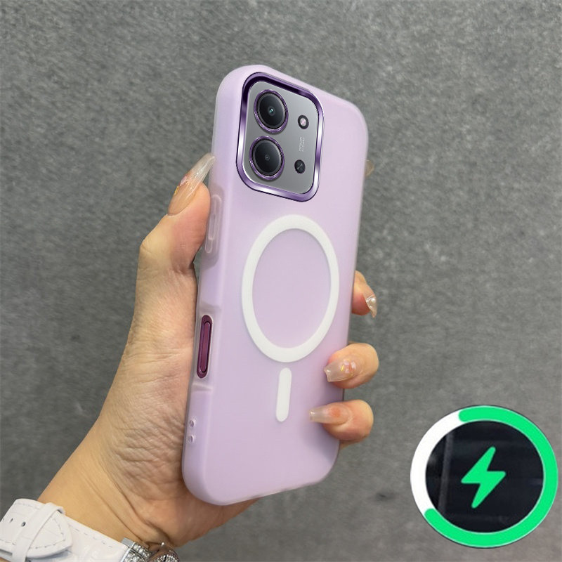 เหมาะสําหรับ Redmi 15c 4g POCO C85 4Gเคสโทรศัพท์ใหม่Jelly Caseไร้สายแม่เหล็กFrosted Shellสายรัดข้อมือสร้อยข้อมือ030 - รูปที่ 4