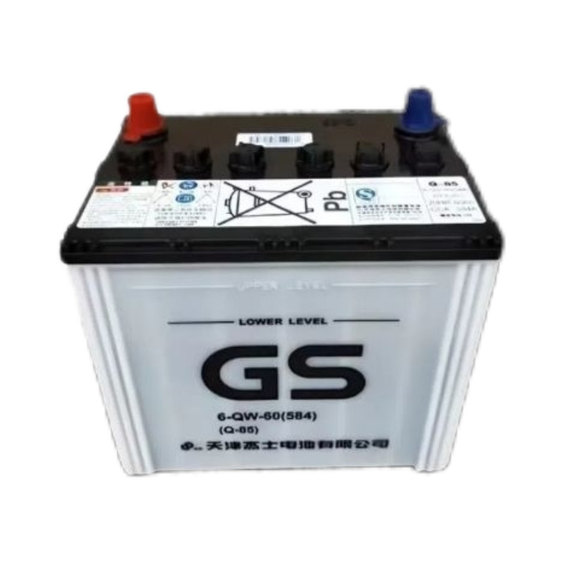 แบตเตอรี่รถยนต์ระบบ Start-Stop แบบ Q85 แบรนด์ GS สำหรับ Toyota RAV4/Corolla/Levin 1.2T ความจุ 60Ah