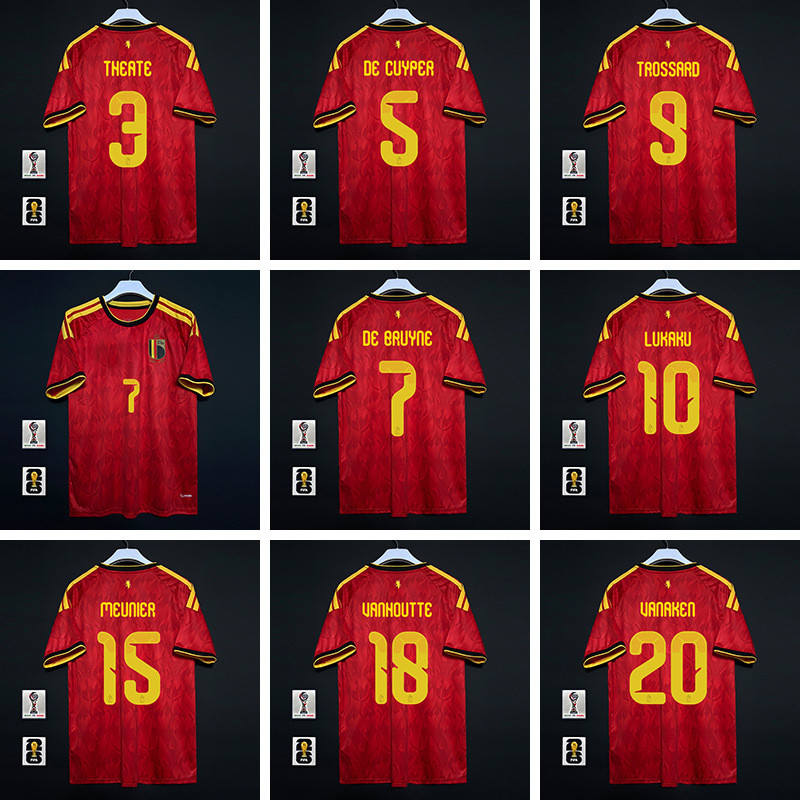 Fan Version 2026 Belgium Home Jersey Debraune Lucaku ทีมชาติเสื้อฟุตบอลพิมพ์หมายเลข