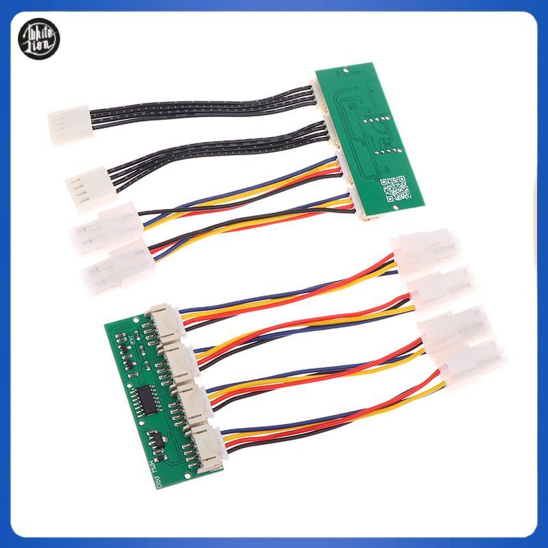 WL| 12V 4-in-1 Square 4Pin พัดลมจําลองจําลองจําลองพิเศษสําหรับ Antminer S21 S19kpro T21 KS5 KS5pro พ