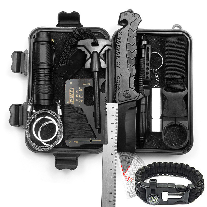 Outdoor Survival Kit Survival Tool Set Multifunctional Outdoor Emergency Kit SOS Emergency Direct Di