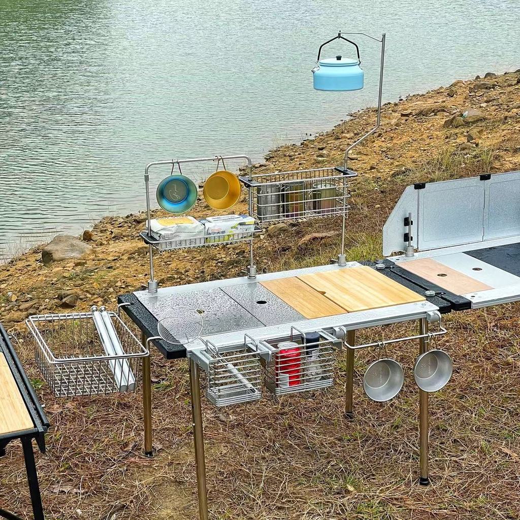 Outdoor Camping IGT Combination Table IGT Accessories Extended Extension Corner Side Board Bamboo Ta