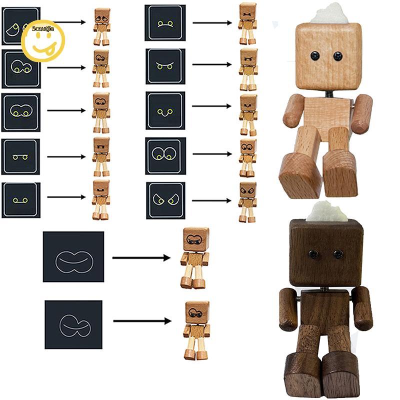 ScoutJie 2in1 เขย่าไม้ Man Figurine Aromatherapy 12pcs Magnetic Expressions รถ Frag รถน้ําหอม Handma