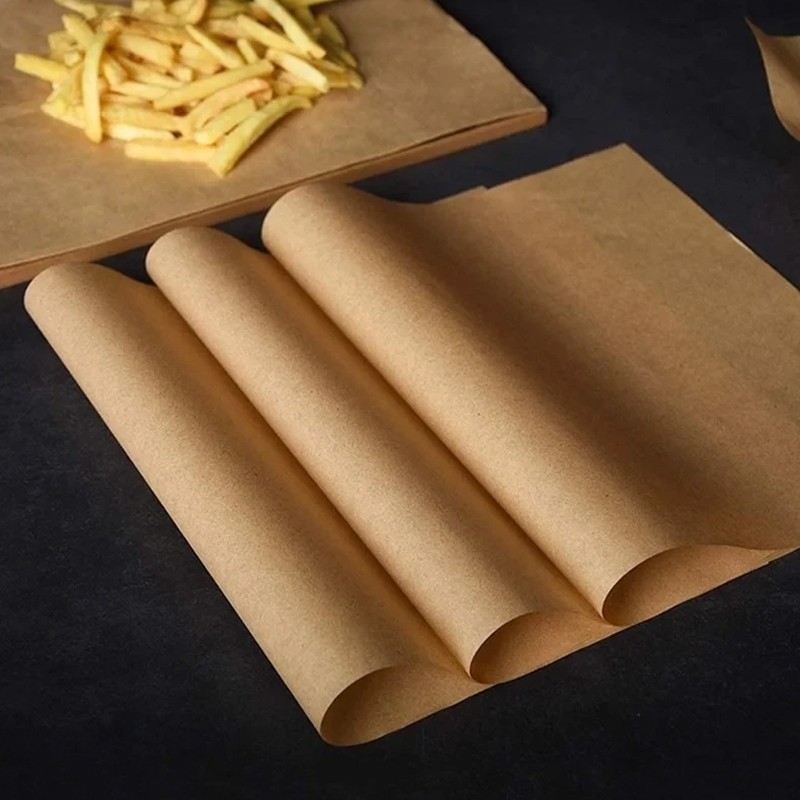 MAS 100แผ่น/ชุด กระดาษรองอบขนม bakingpaper รองอาหาร เบเกอรี่ และห่ออาหาร กระทะปิ้งย่าง ถาดอบขนม กระดาษไข - รูปที่ 3