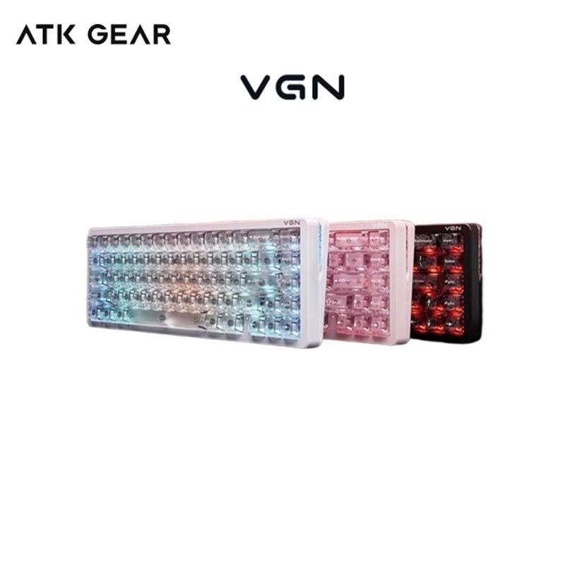 ATK GEAR VGN Neon 68 ปะเก็นสวิตช์แม่เหล็ก RGB คีย์บอร์ดแบบกําหนดเอง