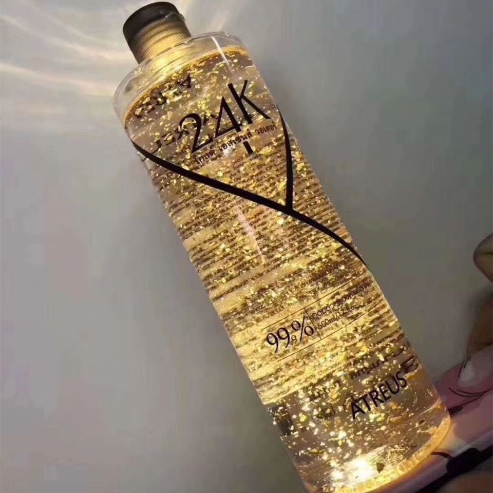 New Product#Thailand ATREUS 24k Gold Foil Gold Water Toner Gold Foil Repair Skin Shrink Pores Rejuve