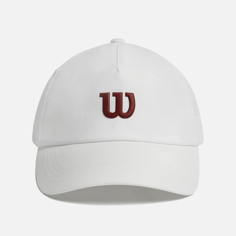 Wilson Sports Performance หมวกเบสบอลผ้าฝ้ายระบายอากาศ น้ำหนักเบาทองสำหรับทุกคน เหมาะกับการเล่นเทนนิสและการปกป้องจากแสงแดด