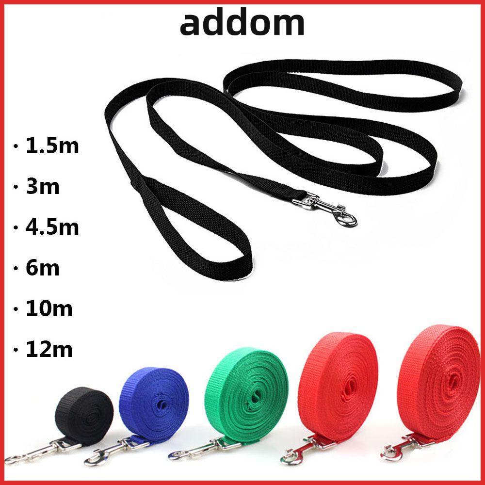 ADDOM สายจูงสุนัข Pet Supply เข็มขัดไนลอน ปลอกคอลูกสุนัข การฝึกเดินแบบยืดหยุ่น