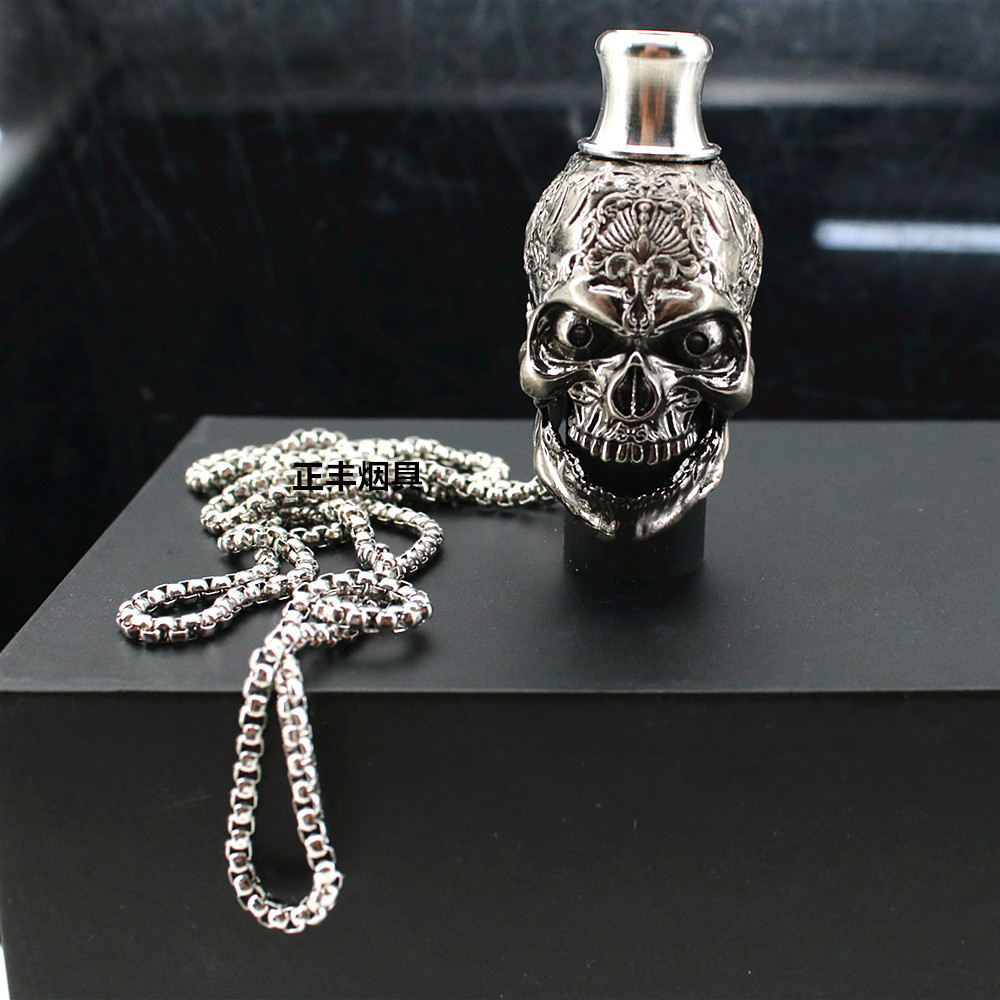 Maklaud ส่วนตัว Spout Skull อุปกรณ์เสริมน้ําพร้อม Halter คอสแตนเลสสตีลบาร์ KTV1.24