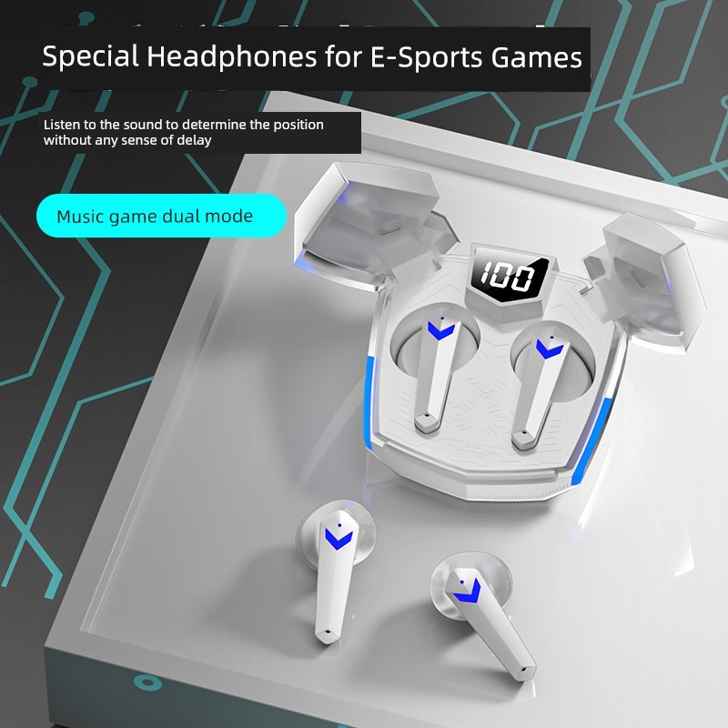 หูฟังใส่นอน หูฟังบลูทูธ 2025 ชุดหูฟังบลูทูธไร้สายสําหรับเล่นเกมสไตล์ใหม่หูฟังชนิดใส่ในหูคุณภาพสูงอาย