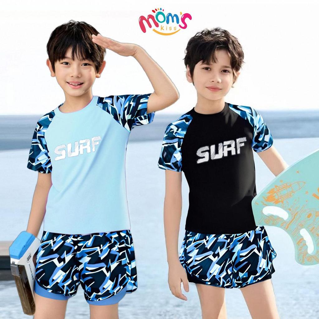 ชุดว่ายน้ำฤดูร้อน ดีไซน์ใหม่สำหรับเด็กผู้ชาย ผ้าใส่สบาย ป้องกันรังสียูวี ชุดว่ายน้ํา
