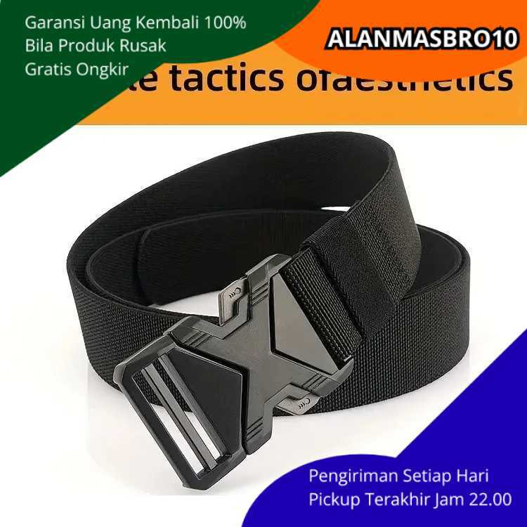 เข็มขัดผู้ชายไนลอนยุทธวิธีอินเทรนด์พร้อมหัวหัวเข็มขัดพลาสติกที่วางจําหน่ายเร็วทนทานแข็งแรงสบายสําหรั