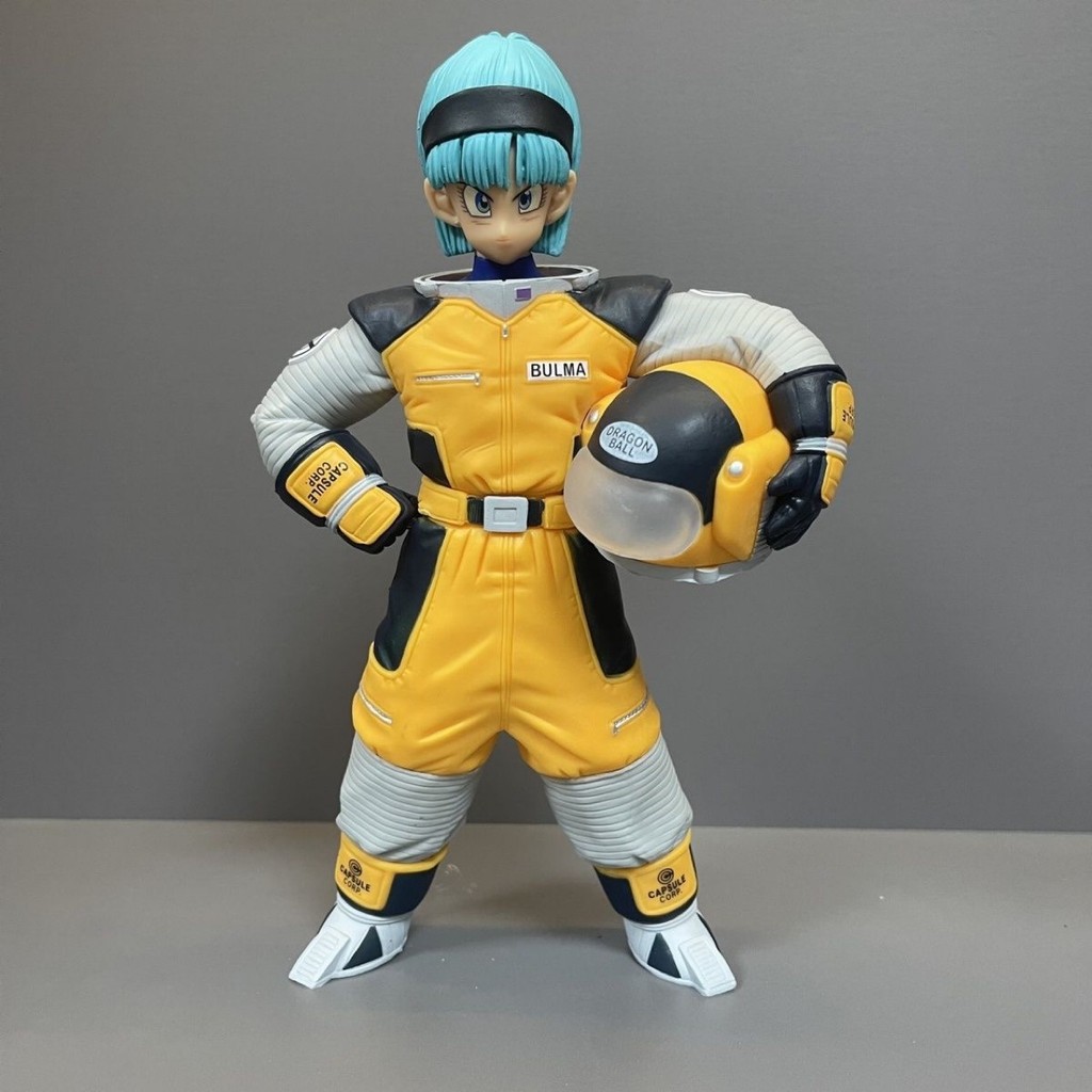 พร้อมสต็อก Anime Dragon Ball Space Suit Bulma Universe Suit Figure Standing Space Suit Bulma