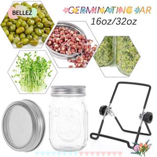 BELLEZ 16/32oz Mason Jar สแตนเลสปากกว้างการงอก Home Kitchen …