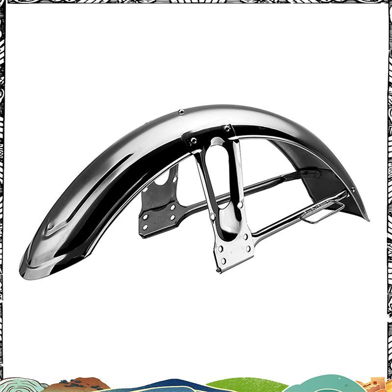 Super Motorcycle Cafe Racer Front Mudguard Mud Flap Motocross Splash Guard สําหรับ CG125 Silver