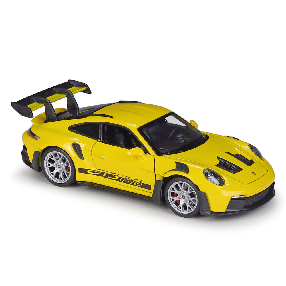 WELLY 1: 24 Porsche 911GT3RS (992) รถสปอร์ตจําลองโลหะผสมผลิตภัณฑ์สําเร็จรูปโมเดลรถ