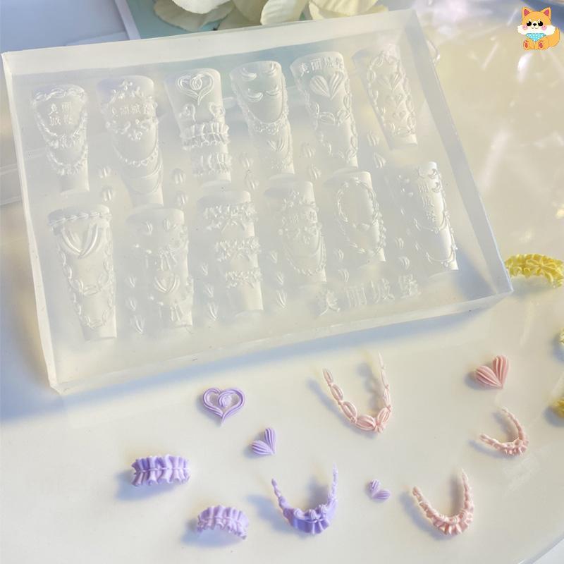 [VI] เค้กครีมกระโปรงBowknotริบบิ้น 3Dอะคริลิคแม่พิมพ์ตกแต่งเล็บDIYออกแบบซิลิโคนเล็บแม่พิมพ์แม่แบบสําหรับเล็บCharms TH ราคา ถูกที่สุด ดีลบีเคเค แกลเลอรีภาพที่ 8
