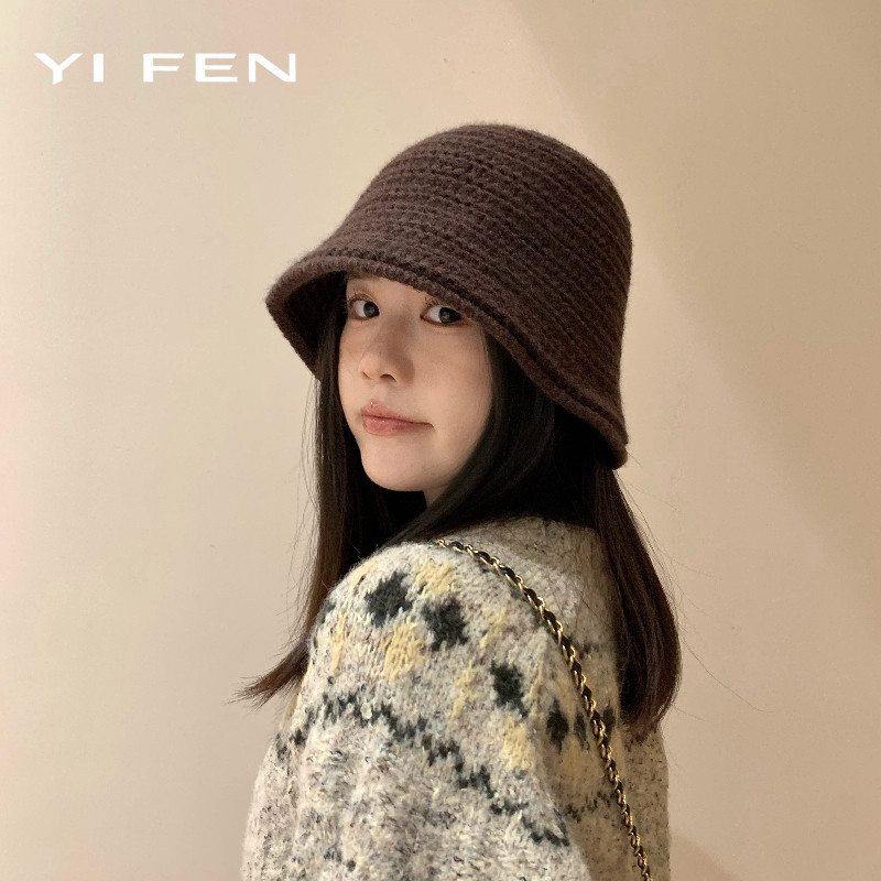 YIFEN หมวกโดมถักสไตล์เรโทร ดีไซน์ชิคชิคทรงสวยเป๊ะเป๊ะ แมทช์ชุดง่ายได้ทุกลุค ใส่เที่ยวถ่ายรูปสวยมาก