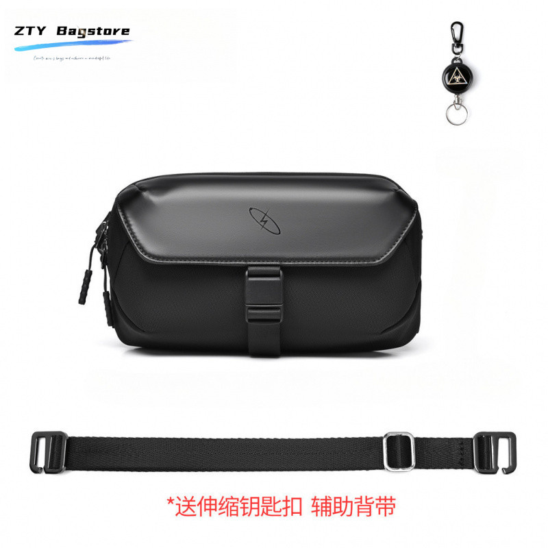 กระเป๋าสะพายไหล่ผู้ชาย Commuter Casual Messenger Bag Cool Functional Small Bag Portable Sports Cycli